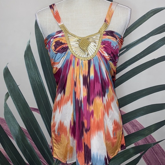 Boston Proper Tank with Gold Detail - Picture 2 of 8